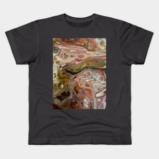 Red and Gold pour painting Kids T-Shirt